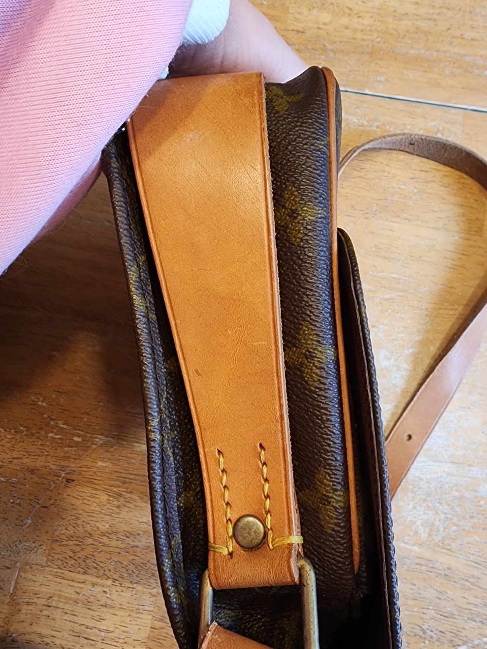 Louis Vuitton Cartouchiere Shoulder Bag MM Brown Leather - Picture 5 of 16